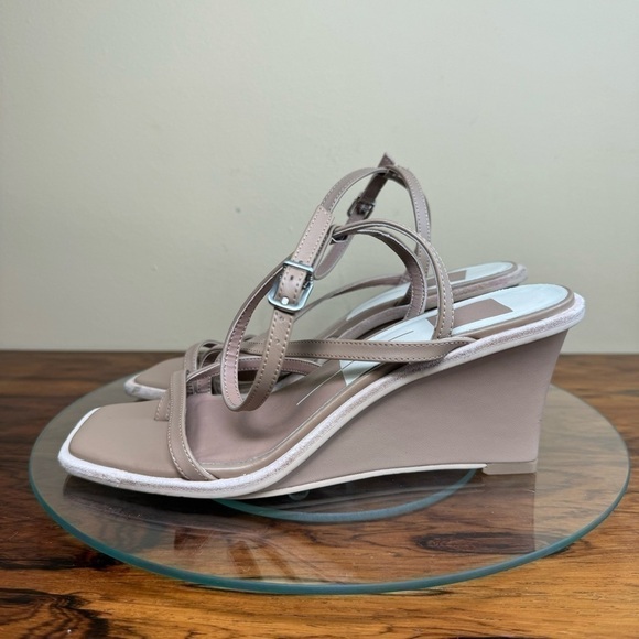 Dolce Vita Gemini Toe Loop Wedge Thong Dress Sandals - cafe leather - Picture 4 of 16